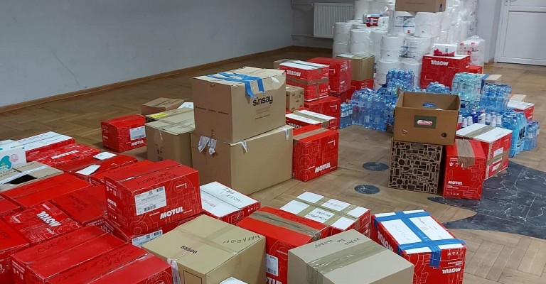 Zbiórka zorganizowana przez KGW Dolina Wrześnicy oraz Sołectwo Psary Polskie dla mieszkańców i uchodźców z Ukrainy